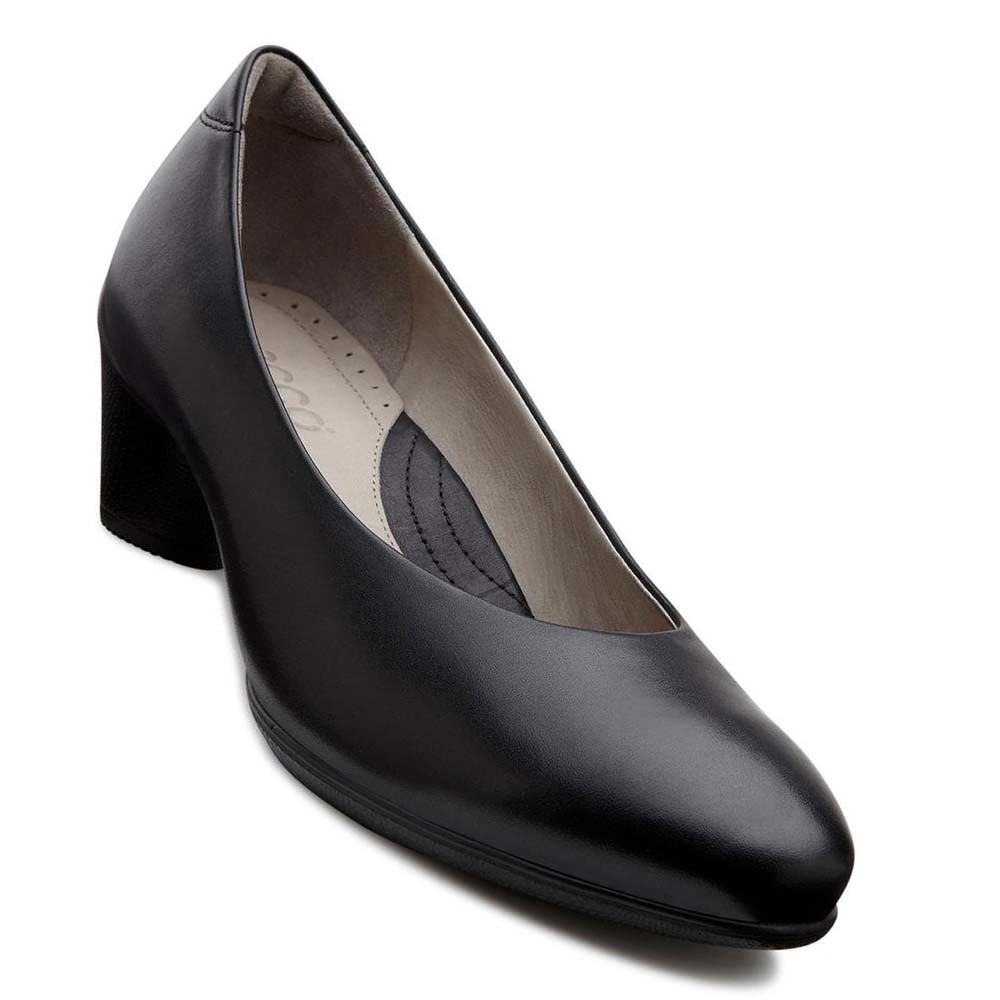 Ecco Sculptured 45 Plain Pumps Dame Svarte | NO 159PJJ